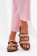 Klapki damskie Model Osoffe 666-31 Camel - Step in style