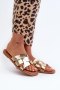 Klapki damskie Model Risamay 24SD35-7089 Gold - Step in style