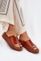 Klapki damskie Model Saqesse MANO777 Camel