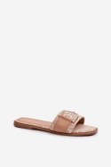 Klapki damskie Model Taleci 1826 Beige