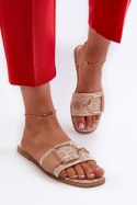 Klapki damskie Model Taleci 1826 Beige