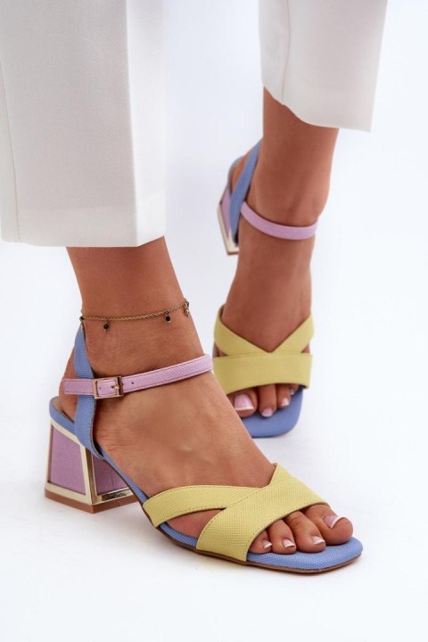 Sandały Model DA CR482 Yellow - Step in style Sandały Model DA CR482 Yellow - Step in style