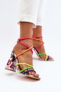 Sandały damskie Model Josette FY2125-3 Multicolor/White - Step in style