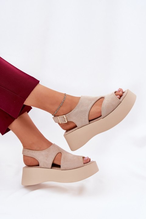 Sandały damskie Model Karonia 5227 Beige - Step in style Sandały damskie Model Karonia 5227 Beige - Step in style
