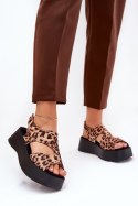 Sandały damskie Model Karonia 5227 Brown Zamsz - Step in style