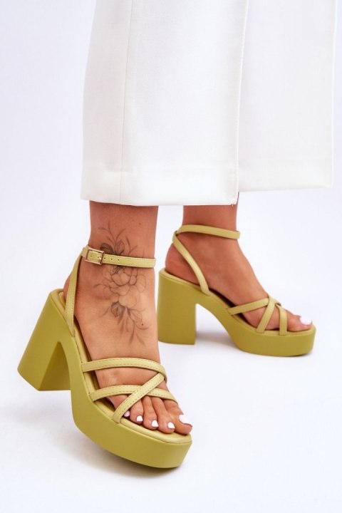 Sandały damskie Model Shemira 78-130 Green - Step in style Sandały damskie Model Shemira 78-130 Green - Step in style