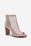 Sandały Model Taniffia M393 Beige - Step in style