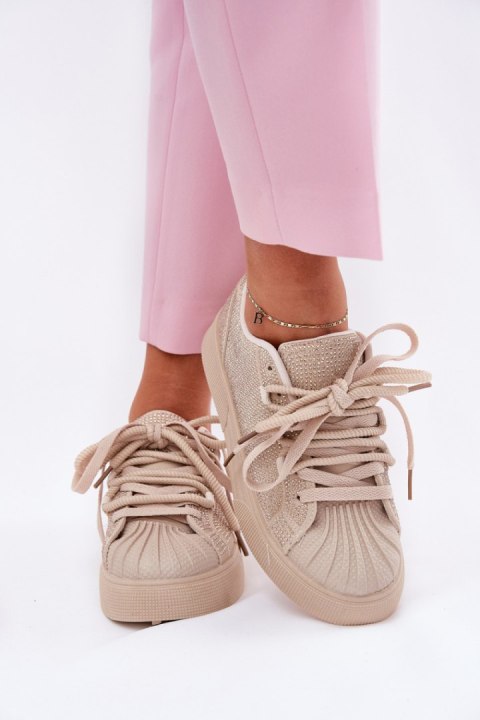 Buty Sportowe Sneakersy damskie Model Eanneth 8970 Beige - Step in style Buty Sportowe Sneakersy damskie Model Eanneth 8970 Beige - Step in style