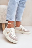 Buty Sportowe Sneakersy damskie Model Goriette 8958 Beige