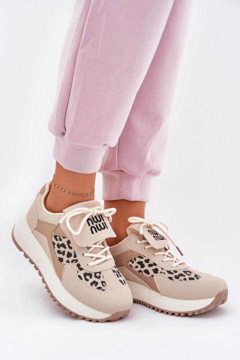 Buty Sportowe Sneakersy damskie Model Pumbes 88220 Beige Buty Sportowe Sneakersy damskie Model Pumbes 88220 Beige