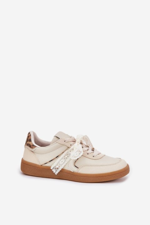 Buty Sportowe Sneakersy damskie Model Zielle 88227 Beige/Panterka Buty Sportowe Sneakersy damskie Model Zielle 88227 Beige/Panterka