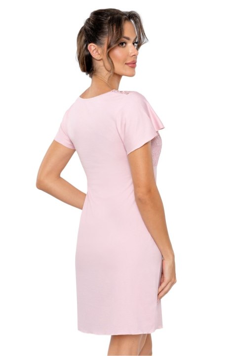 Koszulka nocna Koszula Nocna Model Luiza Powder Pink - Donna Koszulka nocna Koszula Nocna Model Luiza Powder Pink - Donna