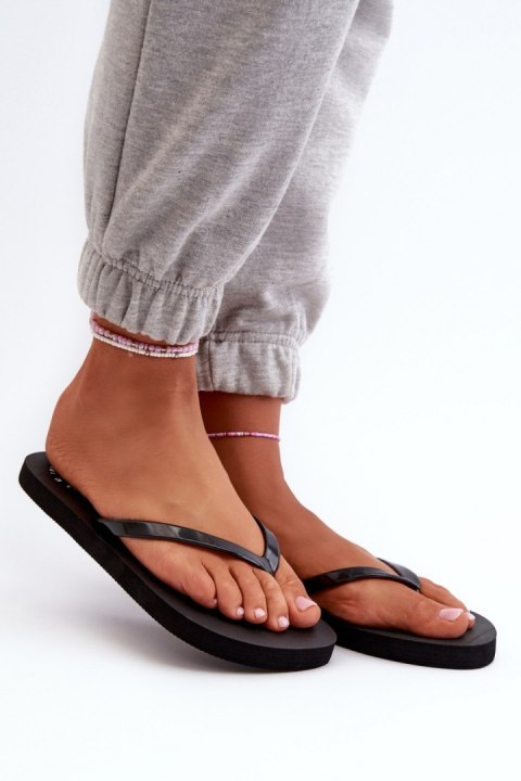 Klapki damskie Japonki Model 4FMM00FFLIF018-21S Black Klapki damskie Japonki Model 4FMM00FFLIF018-21S Black
