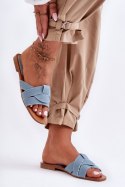 Klapki damskie Model Aversa W-112 Light Blue - Step in style