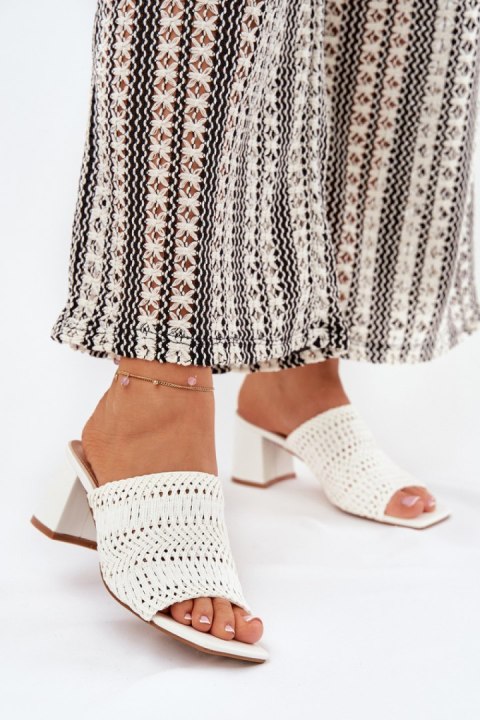 Klapki damskie Model Ciariloria FY35-6 White - Step in style Klapki damskie Model Ciariloria FY35-6 White - Step in style