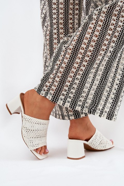 Klapki damskie Model Ciariloria FY35-6 White - Step in style Klapki damskie Model Ciariloria FY35-6 White - Step in style