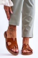 Klapki damskie Model Emily 40326 Brown - Step in style
