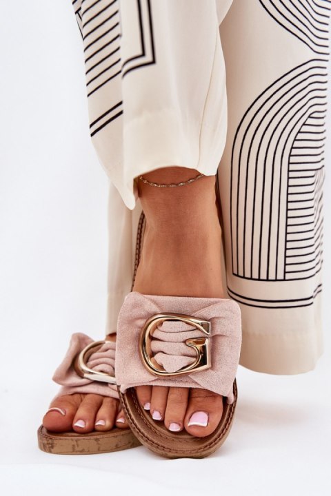 Klapki damskie Model Nellodra M578 Pink - Step in style Klapki damskie Model Nellodra M578 Pink - Step in style