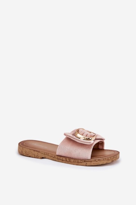 Klapki damskie Model Nellodra M578 Pink - Step in style Klapki damskie Model Nellodra M578 Pink - Step in style