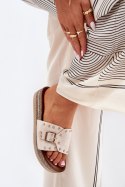 Klapki damskie Model Nusithia M550 Beige - Step in style