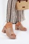 Klapki damskie Model Omeisa 8338-273 Khaki - Step in style