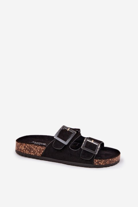 Klapki damskie Model Sercele THS_141 Black Klapki damskie Model Sercele THS_141 Black