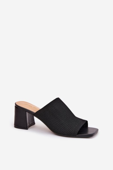 Klapki damskie Model Wenilan FY35-1 Black Klapki damskie Model Wenilan FY35-1 Black