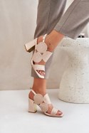 Sandały damskie Model Delariona M502 Beige - Step in style