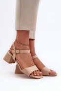 Sandały damskie Model Leisha LT33-10 Beige - Step in style