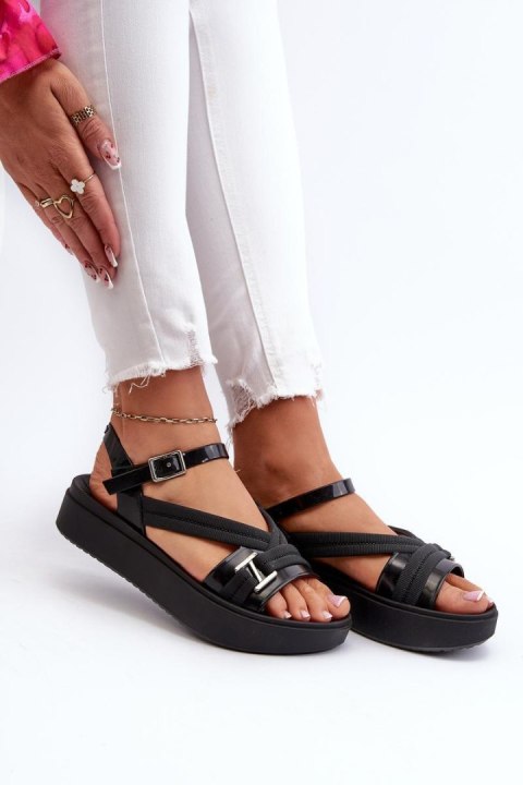 Sandały damskie Model Zaxy LL285064 Black Sandały damskie Model Zaxy LL285064 Black