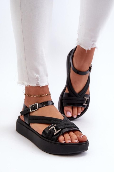 Sandały damskie Model Zaxy LL285064 Black Sandały damskie Model Zaxy LL285064 Black