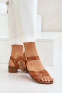 Sandały damskie Model Zazoo 40372 Brown