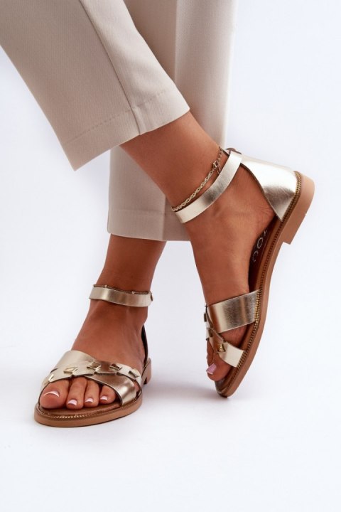 Sandały damskie Model Zazoo 40378 Gold - Step in style Sandały damskie Model Zazoo 40378 Gold - Step in style