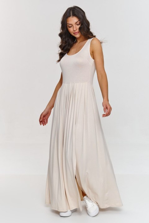Sukienka Model M874 Light Beige - Makadamia Sukienka Model M874 Light Beige - Makadamia