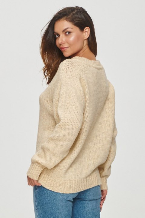 Sweter Damski Model S152 Piasek - Makadamia Sweter Damski Model S152 Piasek - Makadamia