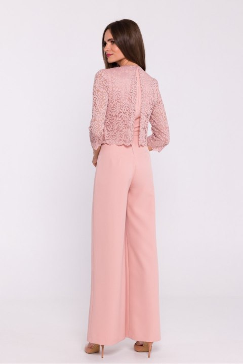 Kombinezon damski Model S381 Powder Pink - Stylove Kombinezon damski Model S381 Powder Pink - Stylove