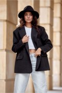 Marynarka damska Żakiet Model Meghan CZM ZAK0007 Black - Roco Fashion