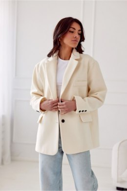 Marynarka damska Żakiet Model Meghan VAN ZAK0007 Wanilia - Roco Fashion