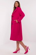 Płaszcz Damski elegancki klasyczny Model MO-PL-1804.00 Fuksja - Italy Moda