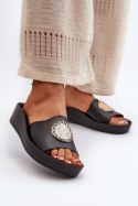 Klapki damskie skórzane Model Zazoo 2920 Black - Step in style
