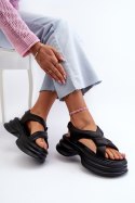 Sandały damskie skórzane Model Goe NN2N4106 Black - Step in style