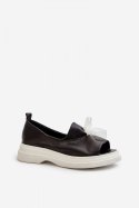 Sandały damskie skórzane Model Zazoo 2939 Black - Step in style