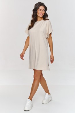 Sukienka damska Basic Model M875 Light Beige - Makadamia