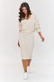 Komplet damski Model A10 Light Beige - Makadamia
