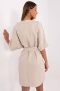 Sukienka damska elegancka wizytowa Model MO-SK-A2357.73 Beige - Italy Moda