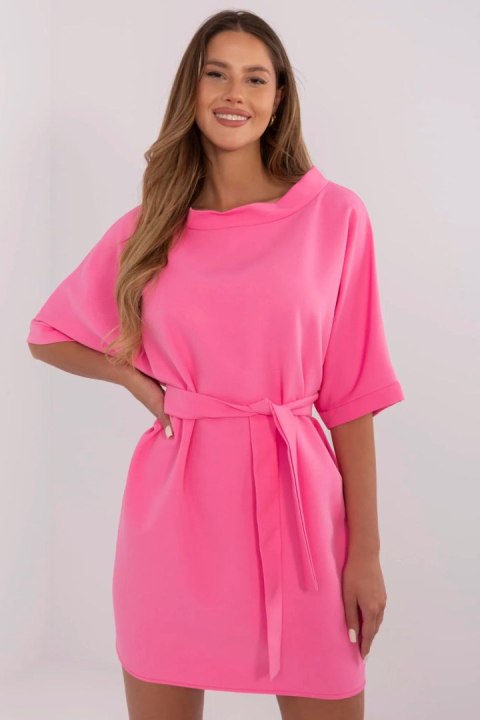 Sukienka damska elegancka wizytowa Model MO-SK-A2357.73 Pink - Italy Moda