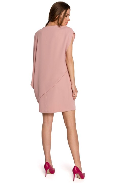 Sukienka Model S262 Powder Pink - Stylove Sukienka Model S262 Powder Pink - Stylove