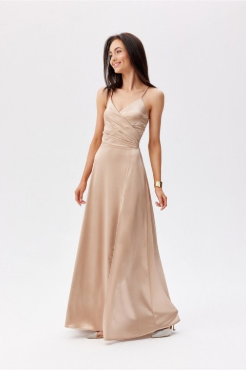 Sukienka Model Serena BEZ SUK0521 Beige - Roco Fashion