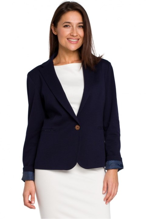 Żakiet Model S154 Navy - Stylove Żakiet Model S154 Navy - Stylove
