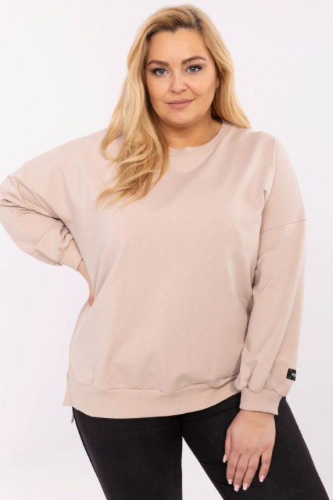 Bluza Damska Oversize Plus Size Model RV-BZ-A599.82 Beżowy - Relevance